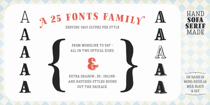 Example font Sofa Serif Hand #3
